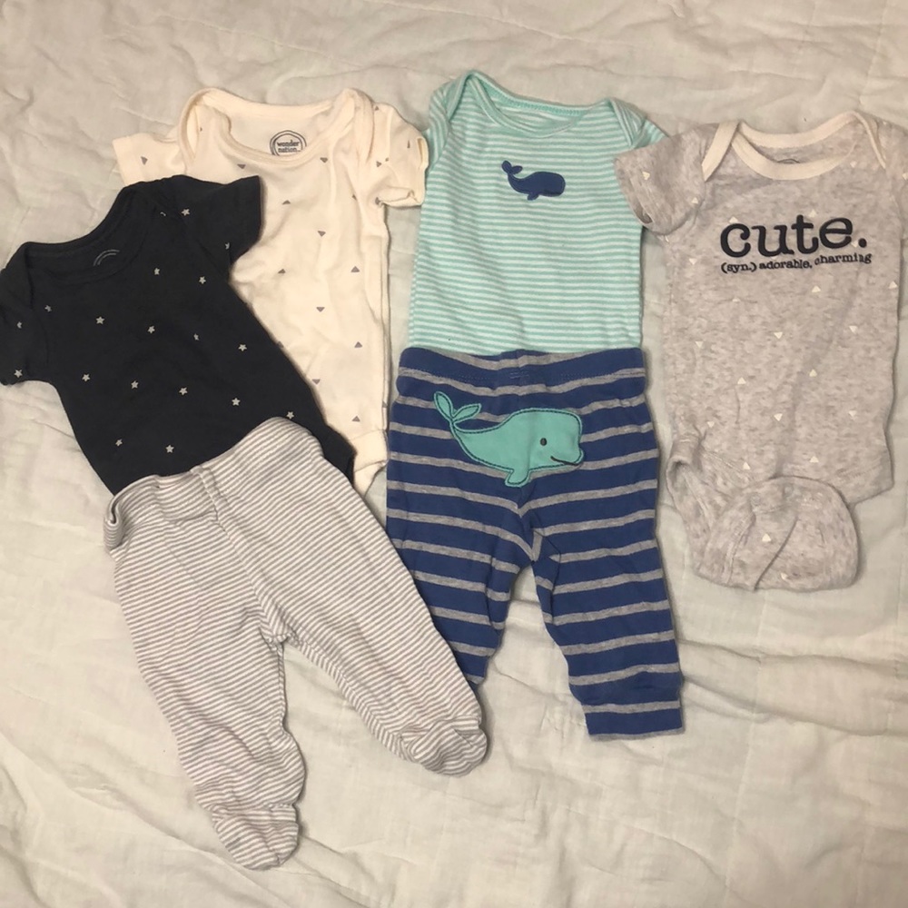 Baby onesies and pants